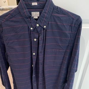J. Crew Men’s striped button down Slim Large